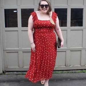 ASOS Polka Dot Midi Dress